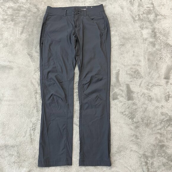 Prana Halle II Straight Leg Pants Women's 4 Regular Gray Hiking Outdoor Nylon - Picture 1 of 8
